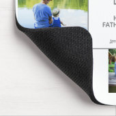 Wir lieben dich Papa 7 Foto Collage Vatertag Mousepad (Ecke)