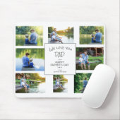 Wir lieben dich Papa 7 Foto Collage Vatertag Mousepad (Mit Mouse)