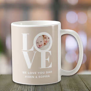Wir lieben dich Papa Foto Kaffeetasse