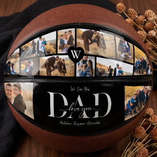 Wir lieben dich, Papa - personalisierte Vater-Foto Basketball