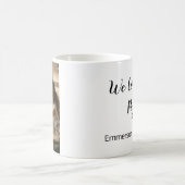 Wir lieben dich Papa Simple Script Foto Kaffeetasse (Mittel)