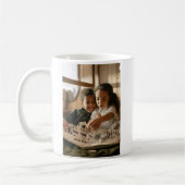 Wir lieben dich Papa Simple Script Foto Kaffeetasse (Links)