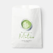 Wir lieben dich so Matcha Baby Shower Geschenktütchen (Vorderseite)