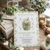 Wir lieben dich so sehr Matcha Grüntee Babyparty