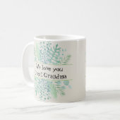 Wir lieben dich, Ur-Oma, Oma-Geschenk Kaffeetasse (Vorderseite Links)