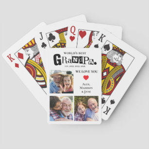 Wir lieben dich, Weltbester Opa, Fotos von den Enk Spielkarten