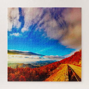 Wir lieben die Blue Ridge Mountains Virginia Puzzle