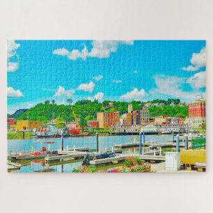 Wir lieben Dubuque in Iowa. Puzzle