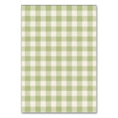 Wir lieben euch so sehr Matcha Bow Green Gingham Tischnummer (Rückseite)