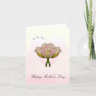 Wir lieben Euch Tulpen im Herzen Muttertagskarte Karte