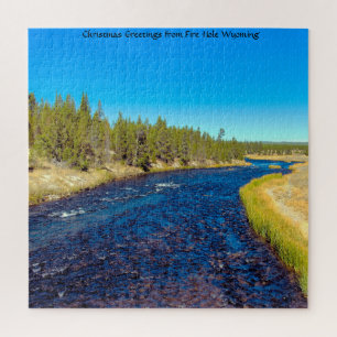 Wir lieben Fire Hole Wyoming. Puzzle