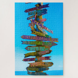 Wir lieben Florida-Schildpfosten Puzzle