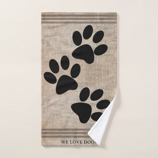 Wir lieben Hunde Handtuch (Handtuch)
