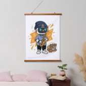 Wir lieben Jazz Wandteppich Mit Holzrahmen (Schlafzimmer)