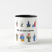 Wir lieben Kaktus Tasse (Zentrum)