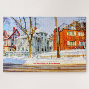 Wir lieben Madison Wisconsin. Puzzle