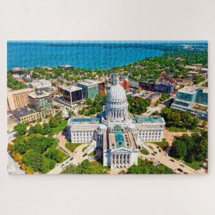 Wir lieben Madison Wisconsin. Puzzle