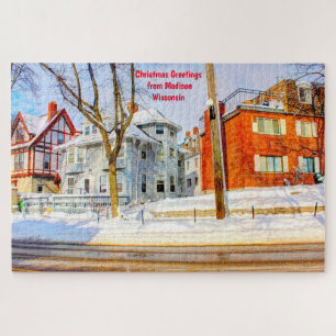 Wir lieben Madison Wisconsin.  Puzzle