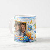 Wir lieben Onkel Happy Celebration Foto Collage Ta Kaffeetasse (Vorderseite Links)