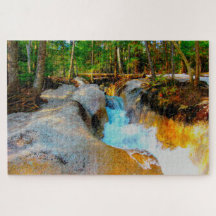 Wir lieben Rushing Water Gorge New Hampshire Puzzle