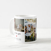 Wir lieben Sie Benutzerdefinierte Familien-Foto-Co Kaffeetasse (Vorderseite Links)