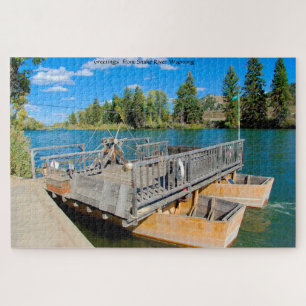 Wir lieben The Ferry Snake River Wyoming. Jigsaw P Puzzle