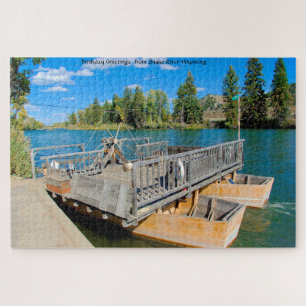 Wir lieben The Ferry Snake River Wyoming. Jigsaw-P Puzzle