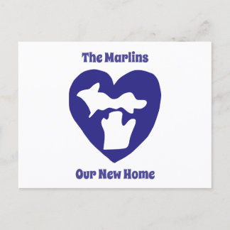 Wir lieben unser neues Zuhause in Michigan Postkar Feiertagspostkarte
