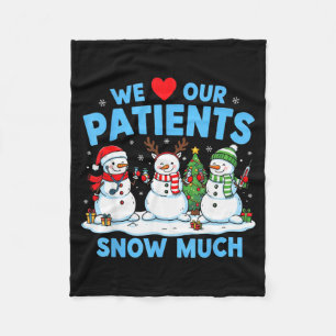 Wir lieben unsere Patienten so sehr lustiger Schne Fleecedecke