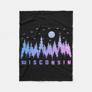 Wir lieben Wisconsin - Die Badger State Uni-Erwach Fleecedecke