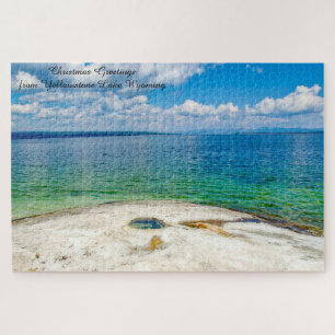 Wir lieben Yellowstone Lake Wyoming. Puzzle