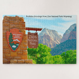 Wir lieben Zion National Park Wyoming. Puzzle