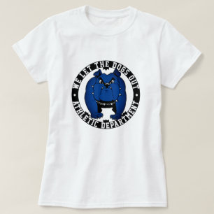 Wir Ließ die Hunde aus Schule Athleten Bulldog Mas T-Shirt