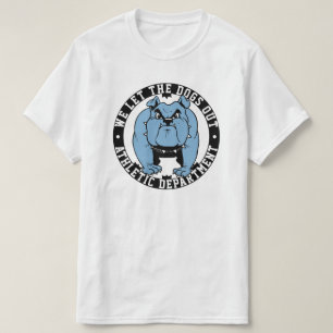 Wir Ließ die Hunde aus Schule Bulldog Maskottchen T-Shirt