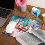 Wir loben das Abstrakte Mousepad<br><div class="desc">Verbessern Sie Ihren Arbeitsbereich mit dem "Wir loben das Abstrakte" Mauspad, mit einem atemberaubenden abstrakten Design, das die kraftvolle Kraft einer vereinheitlichten Kirchengemeinde einfängt. Die lebendigen Pinselstriche zeigen ein Gewässer von hoch gelobten Händen, Set vor tiefblauem Hintergrund mit kühlem Licht und Farben. Diese faszinierende Szene ist ideal, um den Power...</div>