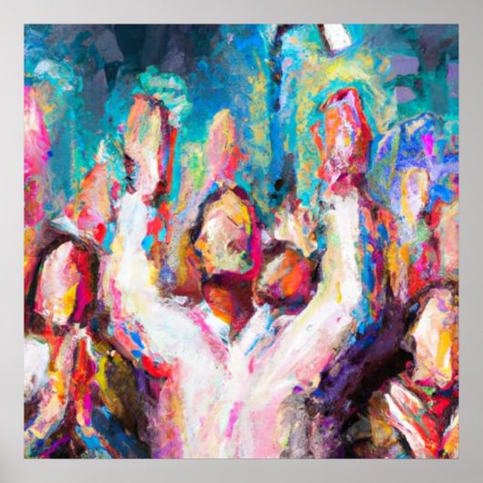 Wir loben das Abstrakte Poster (Vorne)