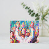 Wir loben das Abstrakte Postkarte (Stehend Vorderseite)