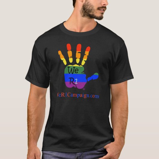 Wir Logo des Regenbogen-R1 T-Shirt (Vorderseite)