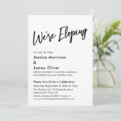 Wir lopfen Typografie, Minimale Handschrift Einladung (Stehend Vorderseite)