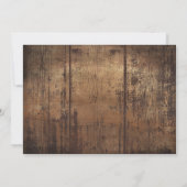 Wir luden zu rustikalen Hochzeiten ein Einladung (Rückseite)