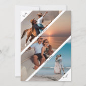 Wir machen 4 Foto Moderne Skripte Schwarz & Weiß Save The Date (Rückseite)