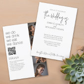 Wir machen alles in einem BW - QR - 4 Fotos - Hoch Einladung