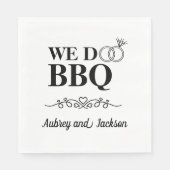 Wir Machen BBQ Verlobung Serviette (Vorderseite)