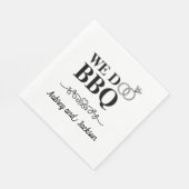 Wir Machen BBQ Verlobung Serviette (Ecke)