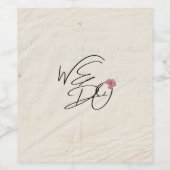 WIR MACHEN Blume Shabby Garden Chic Programm Weinetikett (Einzelnes Label)