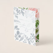 Wir machen Blumenaquarellfarben und reale Folienhe Folienkarte (Vorderseite)