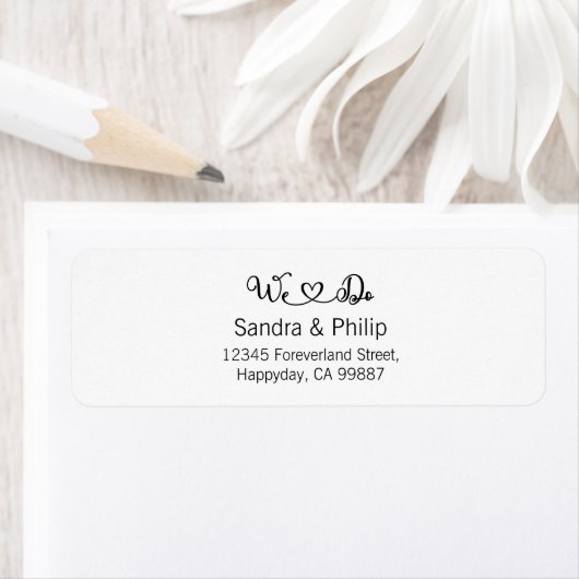 Wir machen das Adressetikett, Hochzeitstempel, Ehe (Insitu)