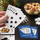 "Wir machen das beste Paar!" Personalisierbar Spielkarten (In Situ)