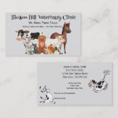 Wir machen den Betrieb zu großen Tierärzten Visitenkarte (Vorne/Hinten)
