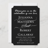 Wir machen ein elegantes Foto Hochzeit Einladung (Rückseite)